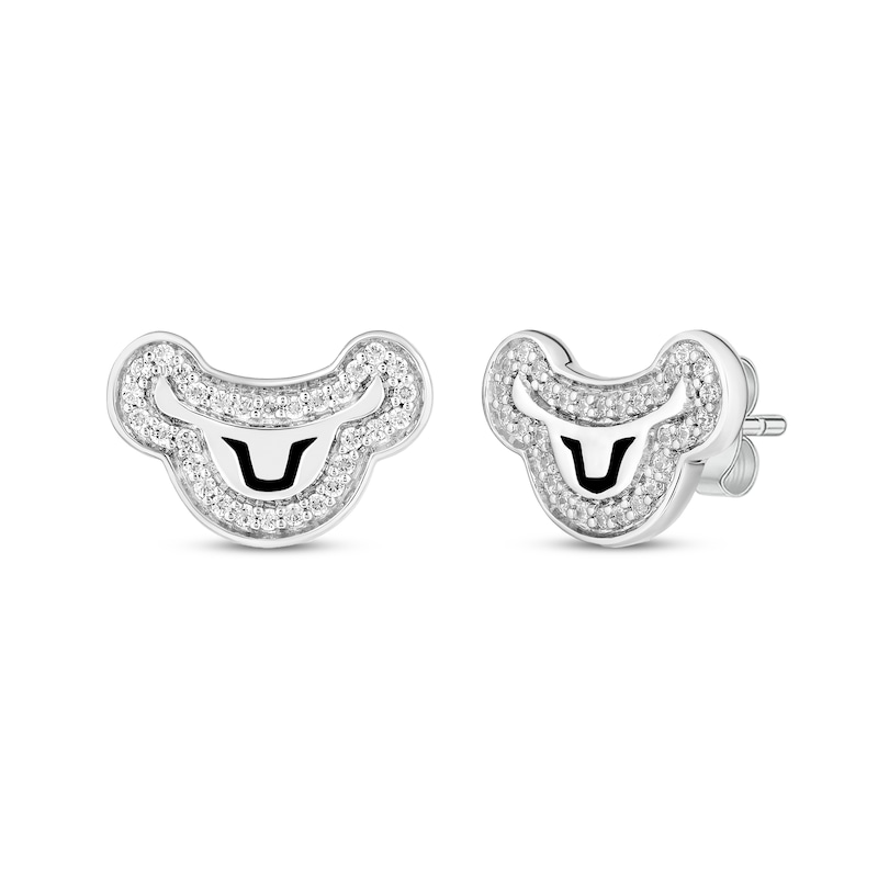 Main Image 1 of Disney Treasures The Lion King Diamond Stud Earrings 1/8 ct tw Sterling Silver