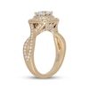 Thumbnail Image 2 of Neil Lane Artistry Round-Cut Lab-Grown Diamond Double Halo Engagement Ring 1-3/8 ct tw 14K Yellow Gold