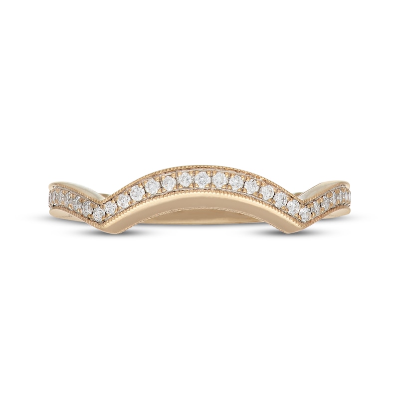 Main Image 3 of Neil Lane Artistry Lab-Grown Diamond Contour Wedding Band 1/6 ct tw 14K Yellow Gold