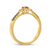Thumbnail Image 3 of Le Vian Ruby Ring 1/8 ct tw Diamonds 14K Honey Gold