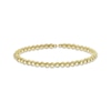 Thumbnail Image 1 of Beaded Cuff Flex Bangle Bracelet 10K Yellow Gold & Titanium
