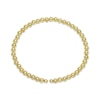 Thumbnail Image 3 of Beaded Cuff Flex Bangle Bracelet 10K Yellow Gold & Titanium