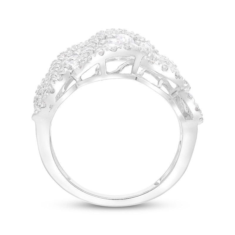 Main Image 3 of KAY Lab-Grown Diamonds Swirl Ring 3 ct tw 10K White Gold