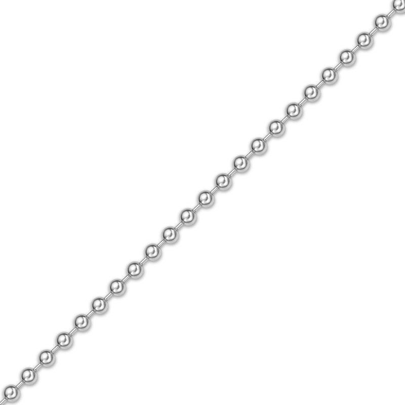 Main Image 2 of Bead Chain Necklace 4mm Solid Stainless Steel 20"