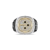 Thumbnail Image 1 of True Fans Pittsburgh Steelers Championship Ring Sterling Silver & 10K Yellow Gold Ring