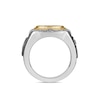 Thumbnail Image 2 of True Fans Pittsburgh Steelers Championship Ring Sterling Silver & 10K Yellow Gold Ring