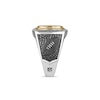 Thumbnail Image 4 of True Fans Pittsburgh Steelers Championship Ring Sterling Silver & 10K Yellow Gold Ring