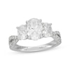 Thumbnail Image 1 of Neil Lane Artistry Oval-Cut Lab-Grown Diamond Three-Stone Ring 3 ct tw 14K White Gold
