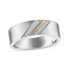 Thumbnail Image 1 of Now + Forever Men's Diamond Wedding Band 1/10 ct tw 10K Two-Tone Gold
