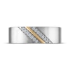Thumbnail Image 3 of Now + Forever Men's Diamond Wedding Band 1/10 ct tw 10K Two-Tone Gold