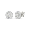 Thumbnail Image 1 of KAY Lab-Grown Diamonds Halo Stud Earrings 1/4 ct tw Sterling Silver