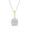 Thumbnail Image 1 of Multi-Diamond Necklace 1/10 ct tw 10K Yellow Gold 18&quot;