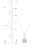 Thumbnail Image 3 of Multi-Diamond Necklace 1/10 ct tw 10K Yellow Gold 18&quot;