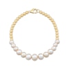 Thumbnail Image 2 of Cultured Pearl & Bead Bracelet 14K Yellow Gold 7.25&quot;