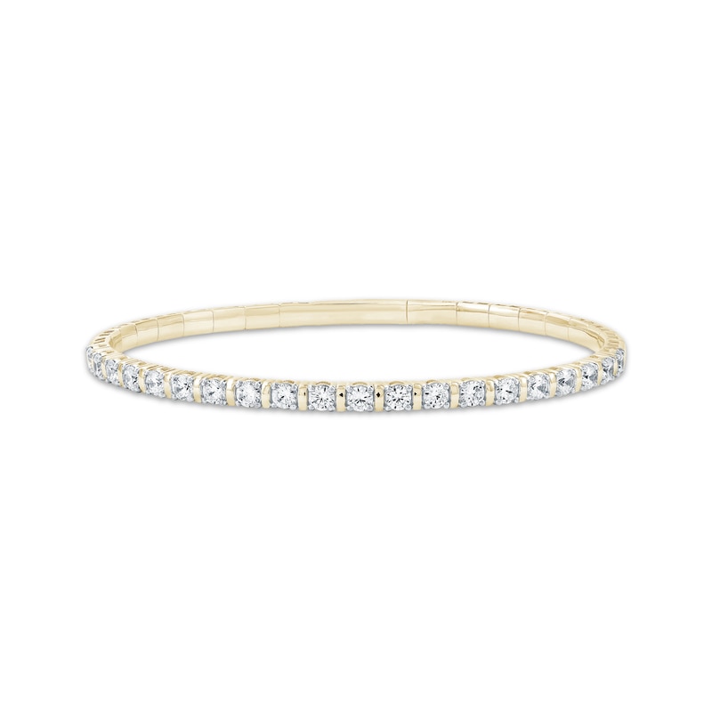Main Image 1 of KAY Lab-Grown Diamonds Flex Bangle Bracelet 2 ct tw 10K Yellow Gold