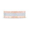 Thumbnail Image 3 of Now + Forever Men's Diamond Two-Row Sandblasted Wedding Band 1/2 ct tw 10K Rose Gold