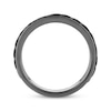 Thumbnail Image 2 of Ink & Ice Men's Black Diamond Chain Link Ring 1/5 ct tw Black Rhodium-Plated Sterling Silver