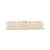 Thumbnail Image 3 of Now + Forever Round & Emerald-Cut Milgrain Anniversary Ring 5/8 ct tw 14K Yellow Gold