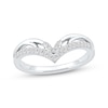 Thumbnail Image 1 of Now + Forever Diamond Contour Anniversary Ring 1/6 ct tw 10K Rose Gold
