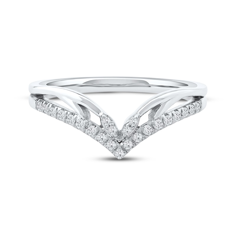 Main Image 3 of Now + Forever Diamond Contour Anniversary Ring 1/6 ct tw 10K Rose Gold