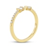 Thumbnail Image 2 of Baguette & Round-Cut Lab-Grown Diamond Deconstructed Ring 1/5 ct tw 10K Yellow Gold