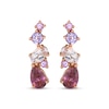 Thumbnail Image 2 of Le Vian Pretty in Amethyst, Pink Tourmaline, Morganite & Pink Sapphire Drop Earrings 14K Strawberry Gold