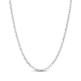 3.1mm Paperclip Chain Necklace Solid Sterling Silver 22"