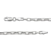 Thumbnail Image 3 of 3.1mm Paperclip Chain Necklace Solid Sterling Silver 22"