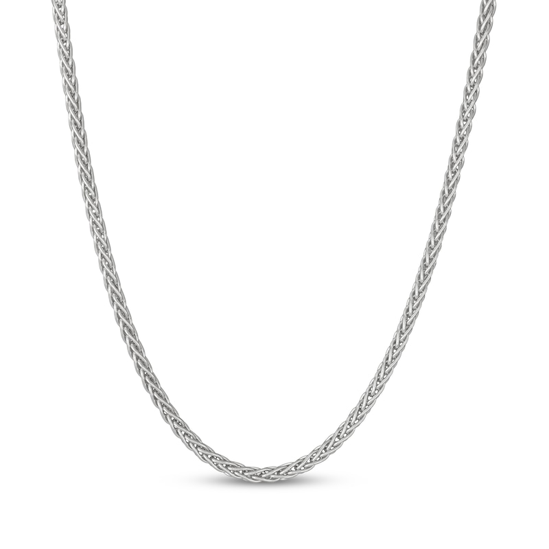 Main Image 1 of 3.6mm Wheat Chain Necklace Solid Sterling Silver 22"