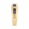 Thumbnail Image 2 of Now + Forever Men's Black & White Diamond Wedding Band 3/8 ct tw 10K Yellow Gold