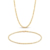 Thumbnail Image 1 of Men's 1.85mm Rope Chain Necklace & Bracelet Gift Set Solid 10K Yellow Gold