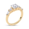 Thumbnail Image 2 of Now + Forever Round & Baguette-Cut Lab-Grown Diamond Engagement Ring 1-1/2 ct tw 14K Yellow Gold