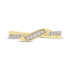 Thumbnail Image 4 of Now + Forever Diamond Swirl Anniversary Ring 1/4 ct tw 10K Yellow Gold