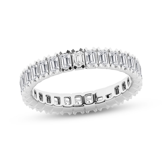 Now + Forever Emerald-Cut Lab-Grown Diamond Eternity Ring 2 ct tw 14K White Gold