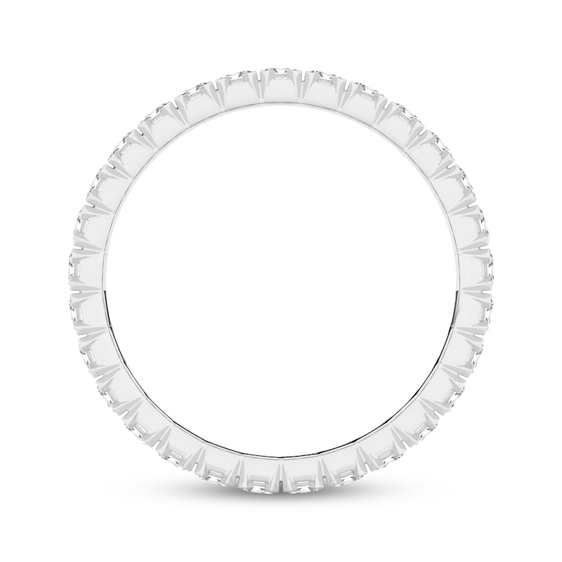 Main Image 3 of Now + Forever Emerald-Cut Lab-Grown Diamond Eternity Ring 2 ct tw 14K White Gold