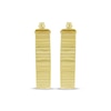 Thumbnail Image 2 of Diamond-Cut Ribbed Hoop Earrings 10K Yellow Gold 24mm