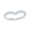 Thumbnail Image 1 of Lab-Grown Diamond Chevron Anniversary Ring 1/2 ct tw 14K White Gold