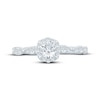 Thumbnail Image 3 of Now + Forever Round-Cut Diamond Halo Engagement Ring 3/4 ct tw 14K White Gold