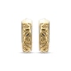 Thumbnail Image 2 of Men's Scroll Hoop Earrings Yellow Ion-Plated Stainless Steel
