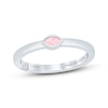 Thumbnail Image 1 of Monique Lhuillier Bliss Marquise-Cut Pink Lab-Grown Diamond Solitaire Anniversary Ring 1/8 ct tw 18K White Gold