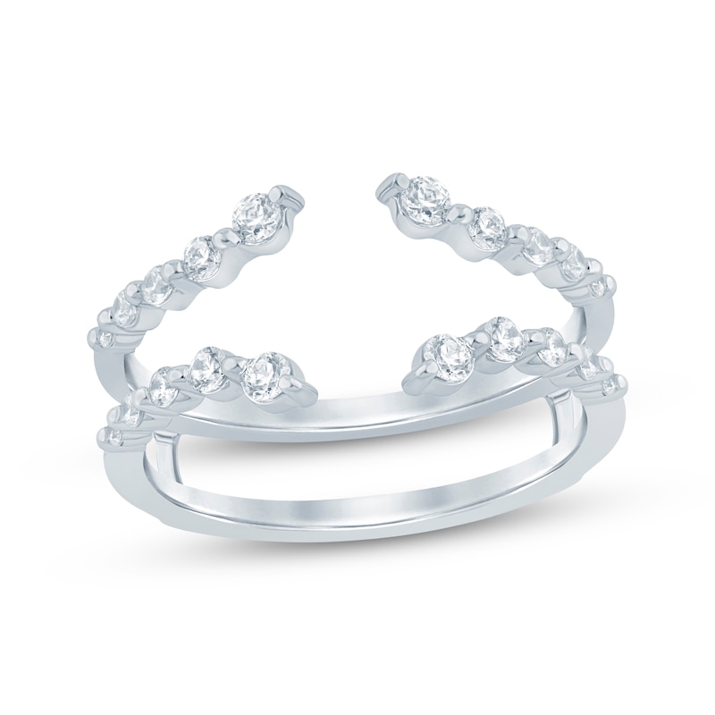 Main Image 1 of Now + Forever Diamond Curved Enhancer Ring 3/8 ct tw 14K White Gold