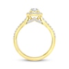 Thumbnail Image 4 of Now + Forever Round-Cut Diamond Cushion Halo Engagement Ring 3/4 ct tw 14K Yellow Gold