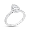 Thumbnail Image 2 of Now + Forever Pear-Shaped Diamond Halo Engagement Ring 1 ct tw 14K White Gold