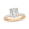 Thumbnail Image 1 of Neil Lane Artistry Heritage Cushion-Cut Lab-Grown Diamond Hidden Halo Engagement Ring 3-5/8 ct tw 14K Yellow Gold