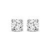 Thumbnail Image 2 of Round-Cut Diamond Solitaire Stud Earrings 1/5 ct tw 10K White Gold (I/I3)
