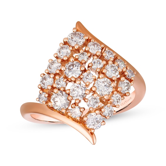 Le Vian Diamond Swirl Ring 1-1/5 ct tw 14K Strawberry Gold
