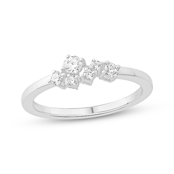 JOUJE Collection Lab-Grown Diamond Scatter Ring 1/4 ct tw Sterling Silver