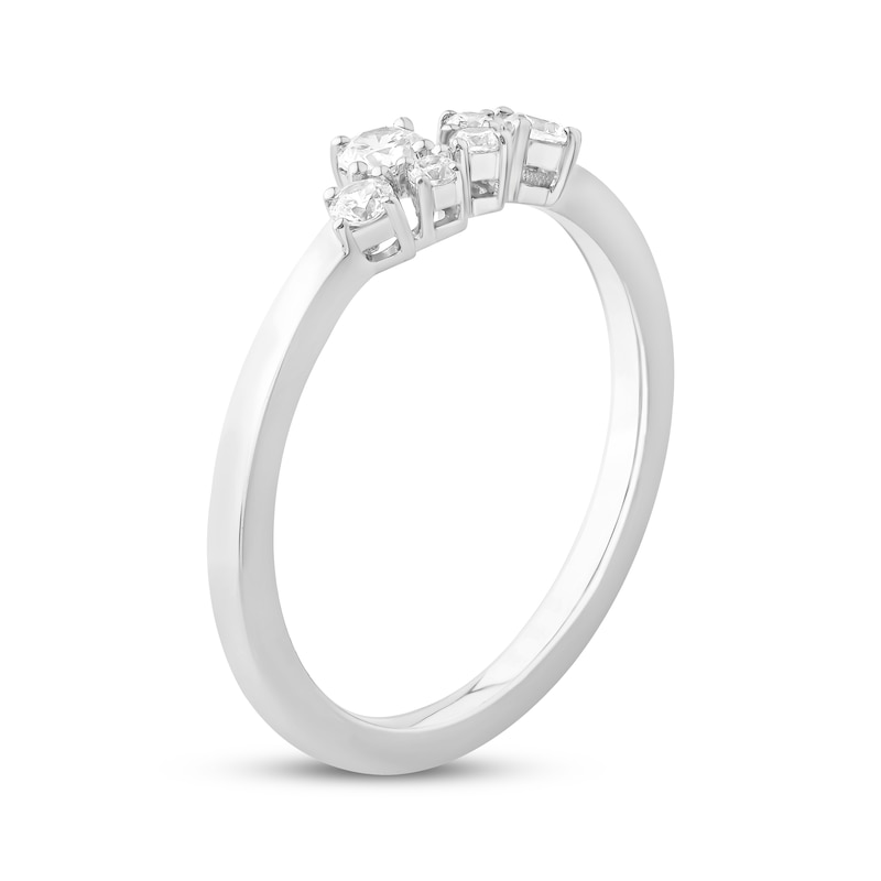 Main Image 2 of JOUJE Collection Lab-Grown Diamond Scatter Ring 1/4 ct tw Sterling Silver