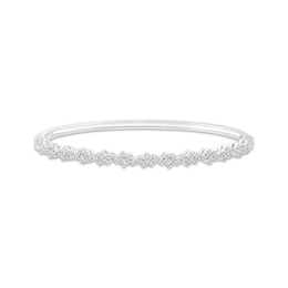JOUJE Collection Lab-Grown Diamond Scatter Bangle Bracelet 1 ct tw Sterling Silver