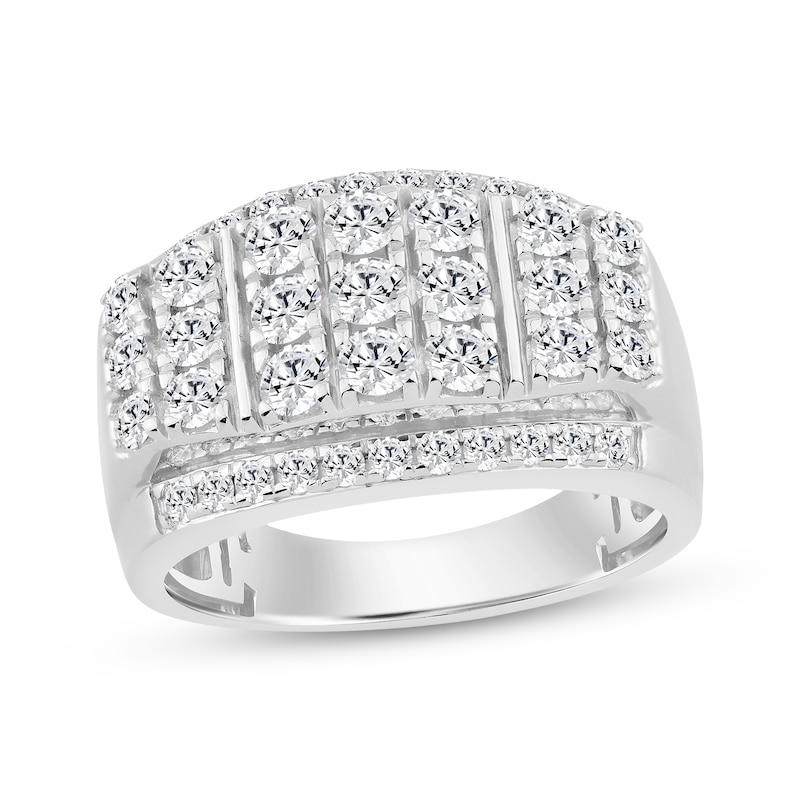 Main Image 1 of KAY Lab-Grown Diamonds Men's Ring 2 ct tw Sterling Silver